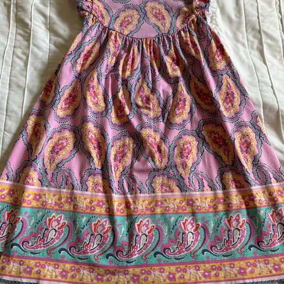 Matilda Jane Clothing Girls Size 8 EUC Paisley Please Dress - Picture 3 of 3